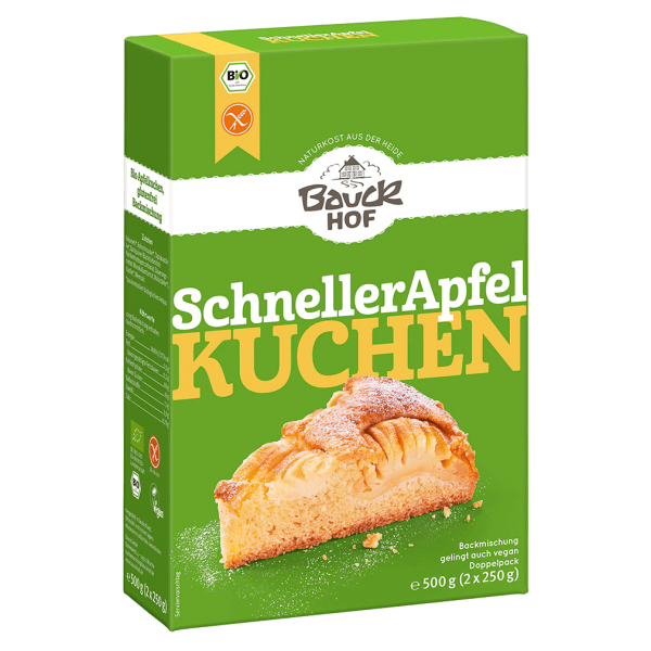 Bauckhof  Bio schneller Apfelkuchen glutenfrei