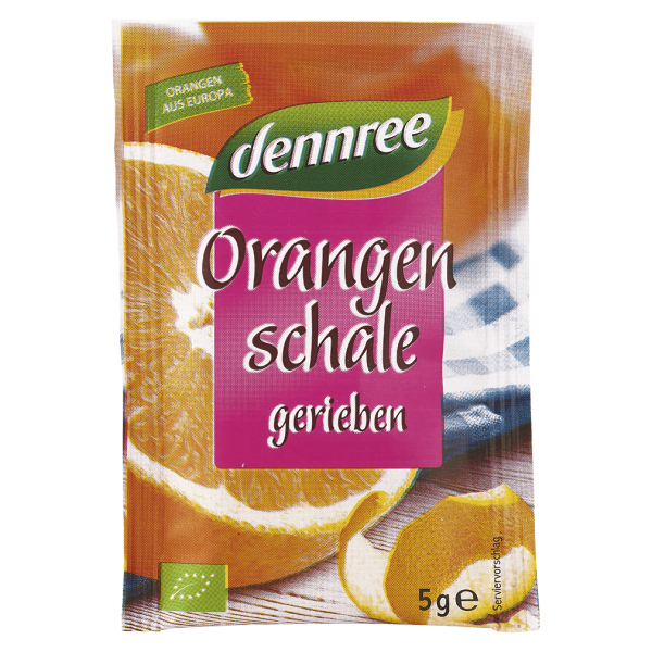 dennree Bio Orangenschale gerieben