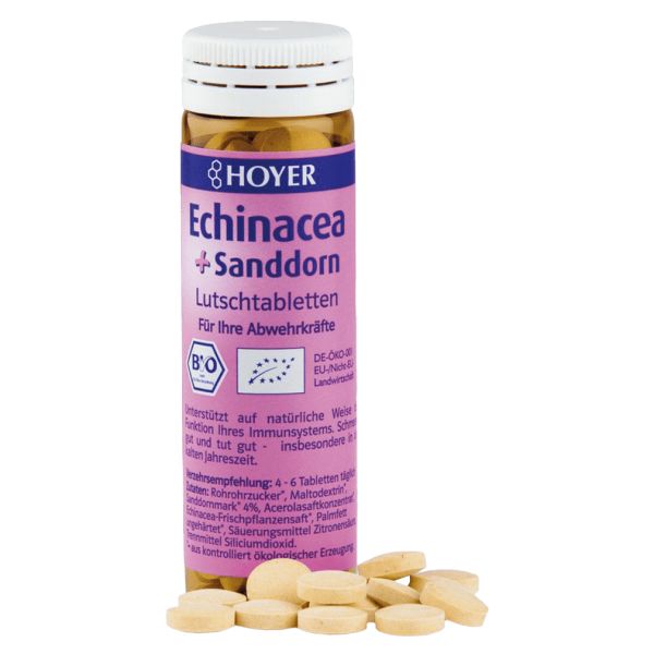 Hoyer Bio Echinacea + Sanddorn Lutschtabletten 60St