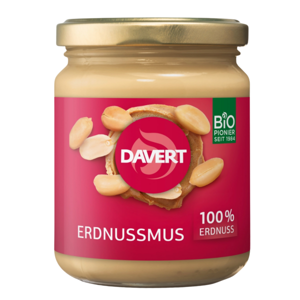 Davert Bio Erdnussmus, 100 % Erdnüsse