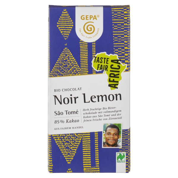 GEPA Bio Bitterschokolade Noir Lemon MHD 30.04.2024