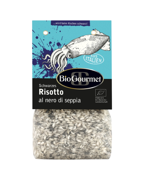BioGourmet Bio Schwarzes Risotto al nero di seppia, 250g
