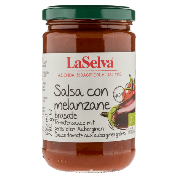 LaSelva Bio Tomatensauce mit gerösteten Auberginen