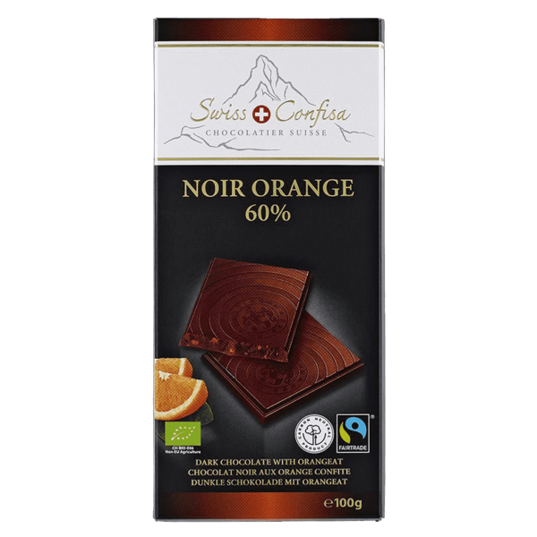 Swiss Confisa Bio Noir Orange 60%