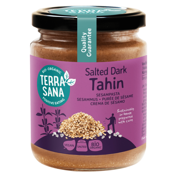 TerraSana Bio Tahin dark - Sesammus mit Steinsalz
