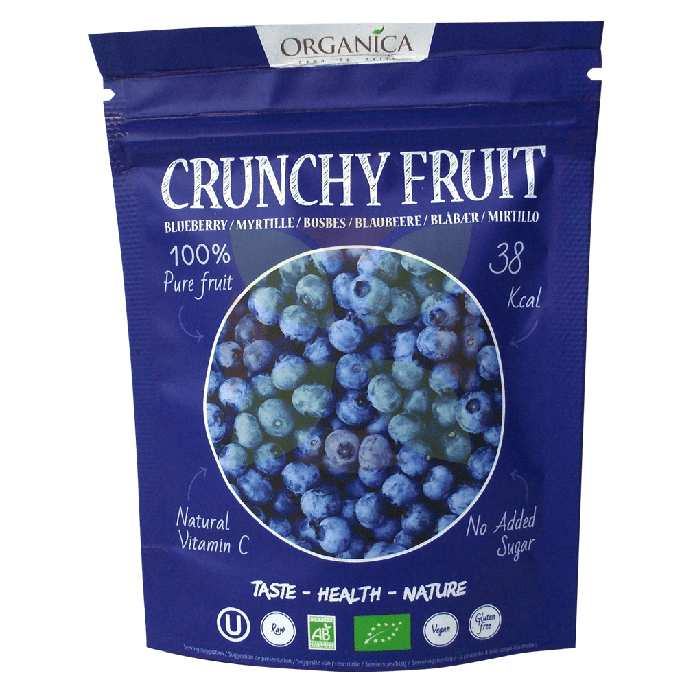 Bio Crunchy Fruit, Blaubeeren von Organica bei greenist.de