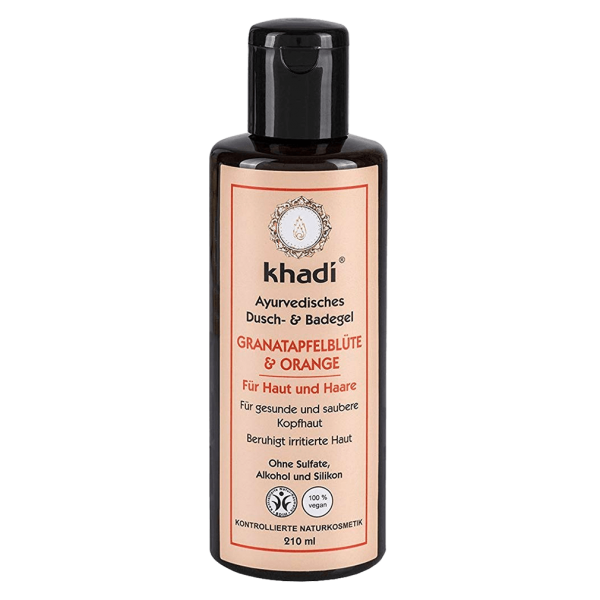 Khadi Dusch- &amp; Badegel Granatapfelblüte &amp; Orange