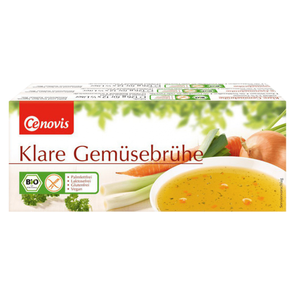 Cenovis Bio Klare Gemüsebrühe, 12 Würfel