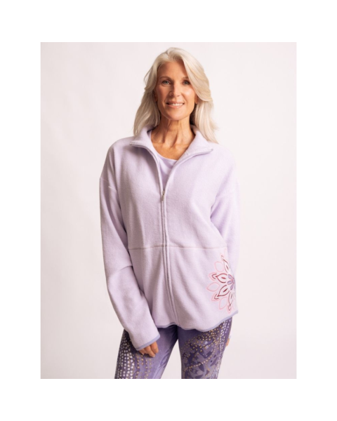 Spirit of Om Baumwollfleecejacke Mena - flieder