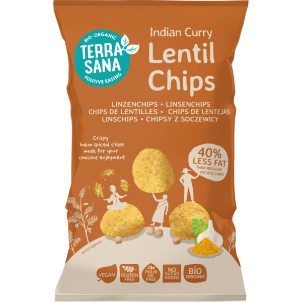 TerraSana Bio Linsenchips Indian Curry, 75g