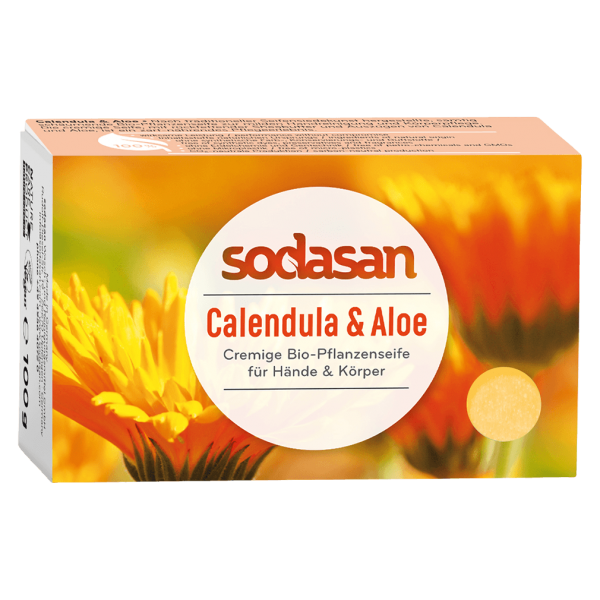 Sodasan Pflanzenseife Calendula &amp; Aloe