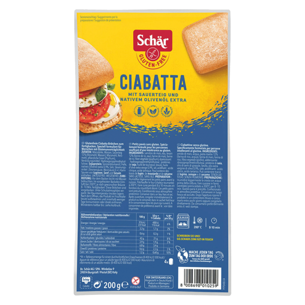 Schär Ciabatta Brötchen MHD 16.01.2024