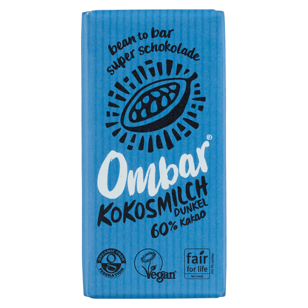Ombar Bio Raw Kokosmilch Dunkle Schokolade, 35g