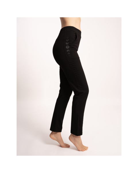 Spirit of Om Baumwollhose Akama - schwarz