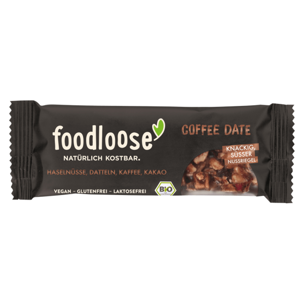 foodloose Bio Nussriegel Coffee Date