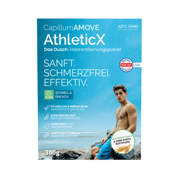 ARTE FIORI® Capillum AMOVE AthleticX Dusch-Haarentfernungspulver 200g