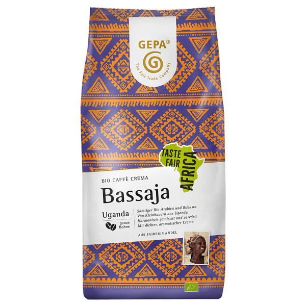 GEPA Bio Café Crema Bassaja, ganze Bohne, 1 kg