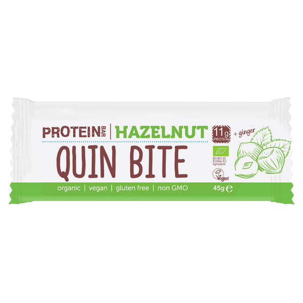 Quin Bite Bio Protein Bar Haselnuss MHD 24.3.23
