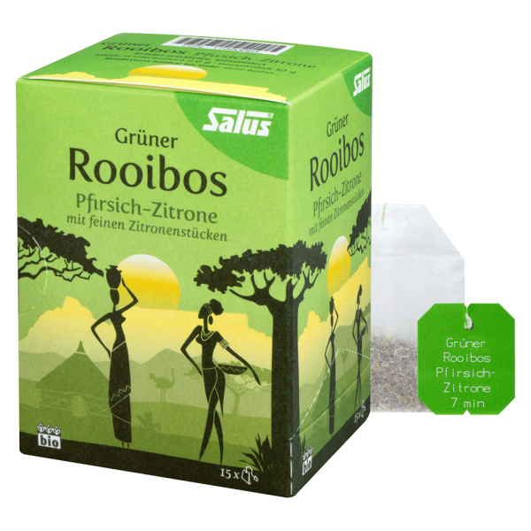 Salus Bio Grüner Rooibos Pfirsich-Zitrone