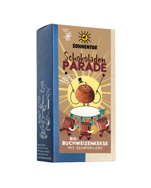 Sonnentor Bio Schokoladen-Parade Kekse, 100 g, Packung