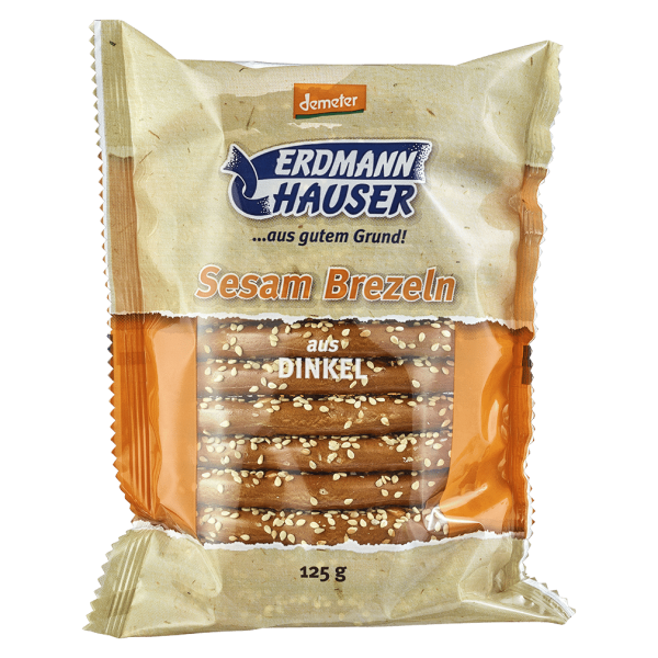 ErdmannHauser Bio Dinkelbrezel mit Sesam