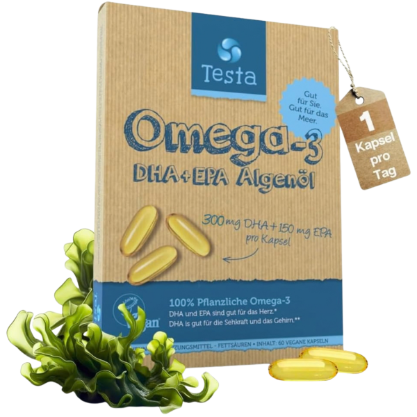 Testa Algenöl Omega-3 DHA + EPA Kapseln