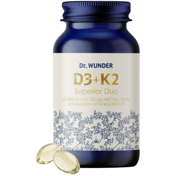 Dr. Wunder Vitamin D3+K2 Superior Duo 5.000 IE