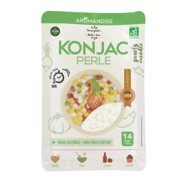 AROMANDISE Bio Konjak- und Reisperlen