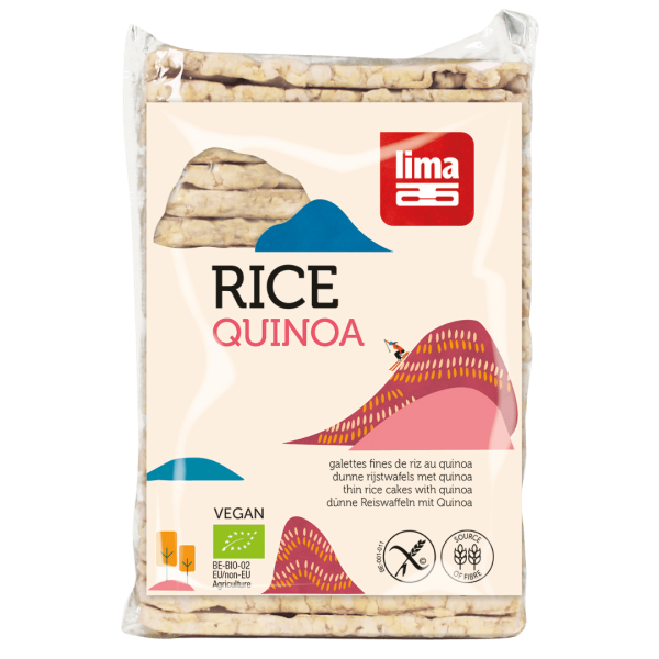 Lima Bio Dünne Reiswaffeln mit Quinoa