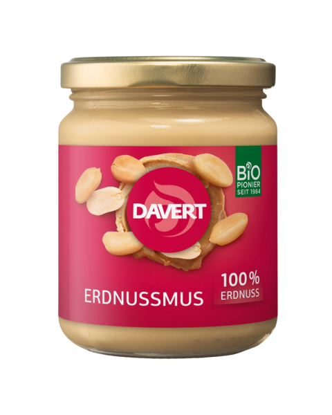 Davert Bio Erdnussmus, 100 % Erdnüsse