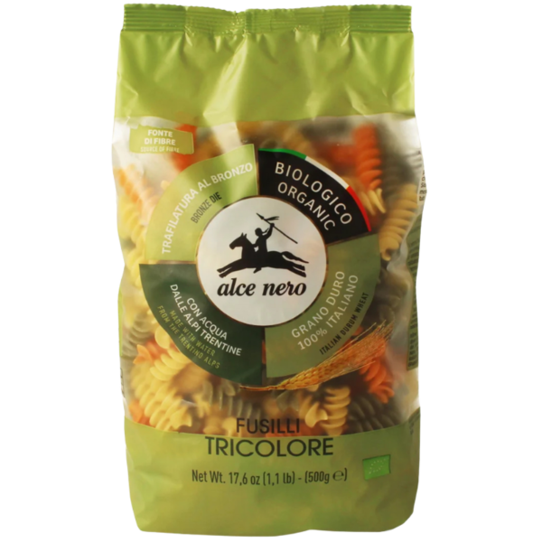 Alce Nero Bio Fusilli Tricolore, 500g