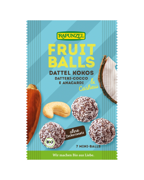 Rapunzel Bio Fruit-Balls Dattel-Kokos &amp; Cashew