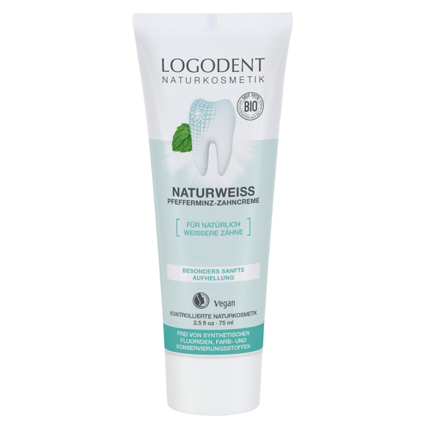 Logona Bio Naturweiss Pfefferminz-Zahncreme