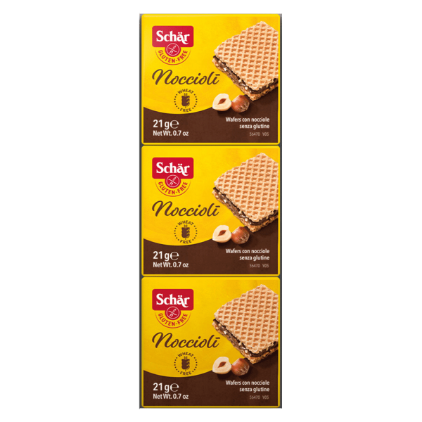 Schär Noccioli Waffeln mit Haselnusscreme