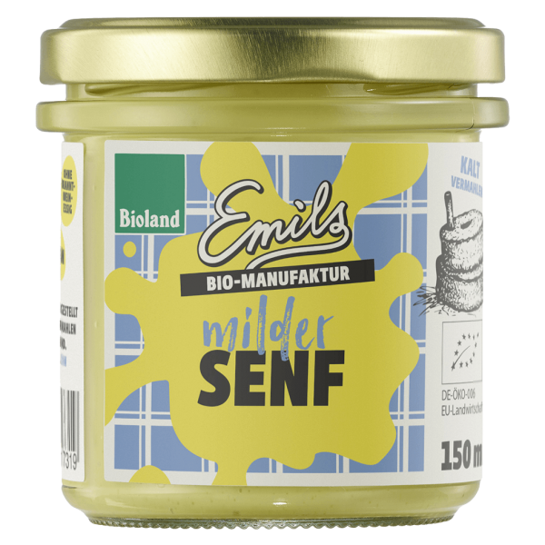 Emils Bio milder Senf, 150 ml