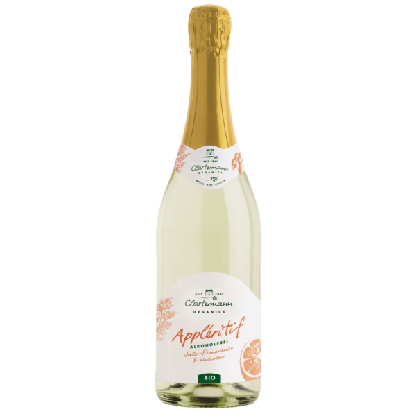 Clostermann Appléritif Salz-Pomeranze Wacholder alkoholfrei, 0,75 L Flasche
