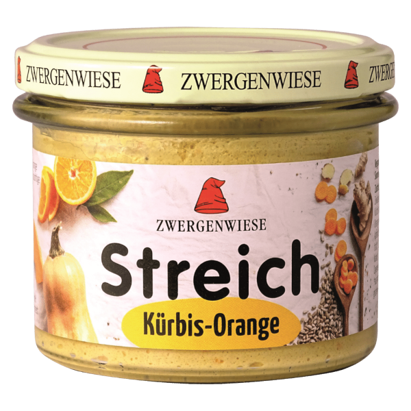 Zwergenwiese Bio Kürbis Orange Streich