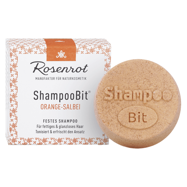 Rosenrot Festes Shampoo Orange-Salbei