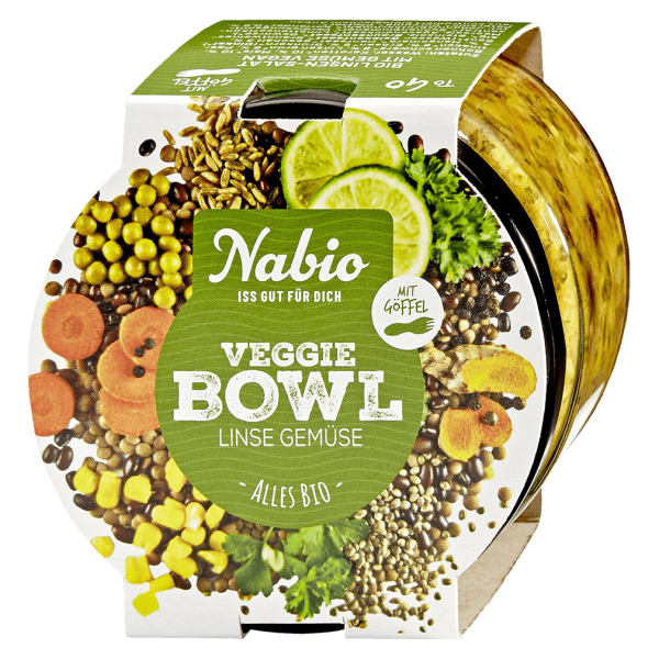 NAbio Bio Veggie Bowl Linse Gemüse