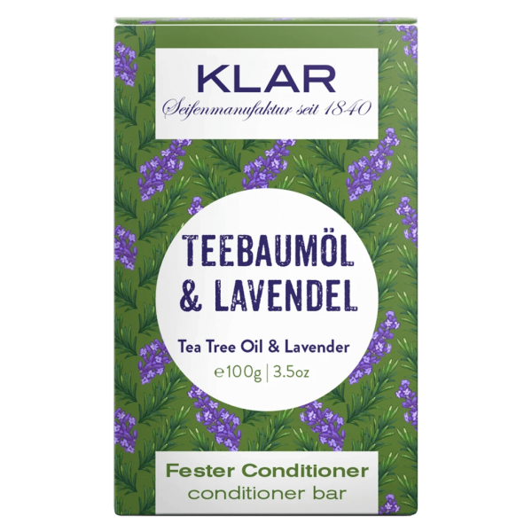Klar Seifen Fester Conditioner Teebaumöl &amp; Lavendel