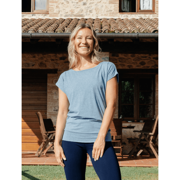 Spirit of Om Shirt Jangama - blau melange