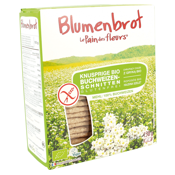 Blumenbrot Bio Knusprige Buchweizen-Schnitten glutenfrei