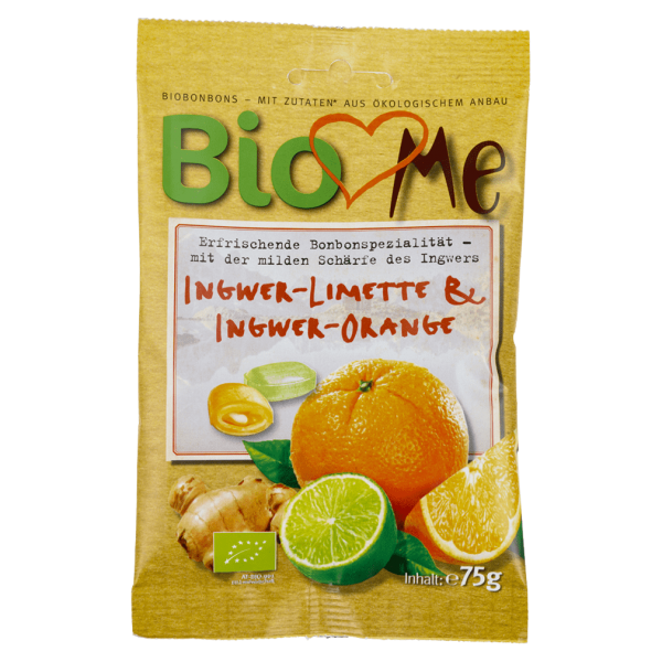 Bio loves Me Bio Ingwer-Limette &amp; Ingwer-Orange Bonbons