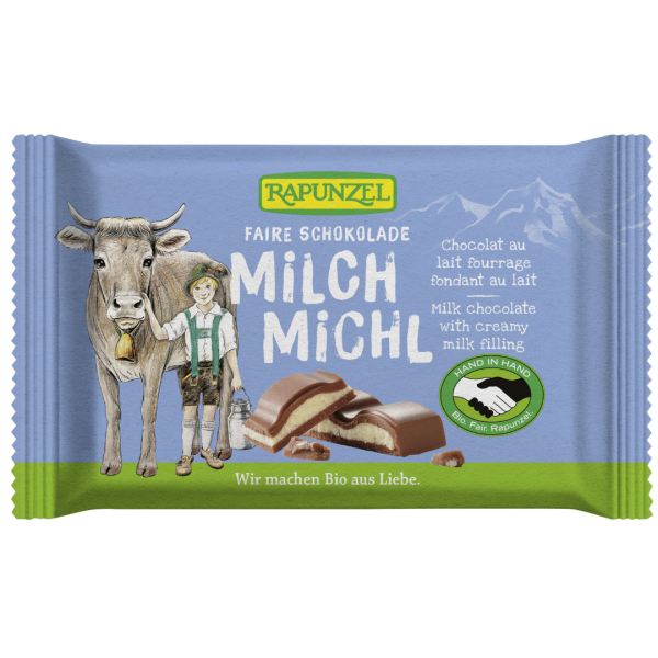 Rapunzel Bio Milch Michl Schokolade mit Milchfüllung