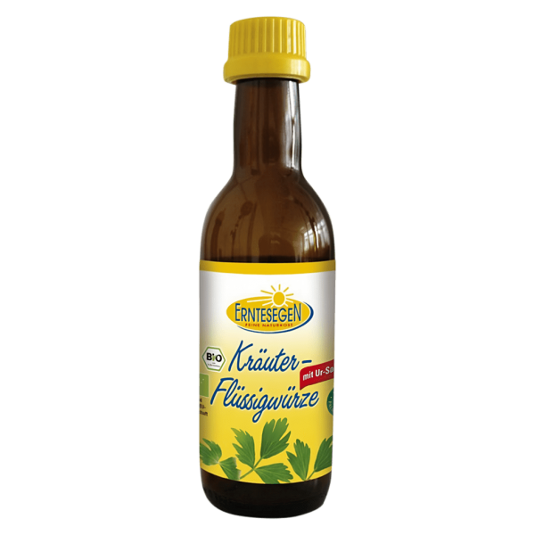 Erntesegen Bio Kräuter-Flüssigwürze mit Liebstöckel, Tischflasche