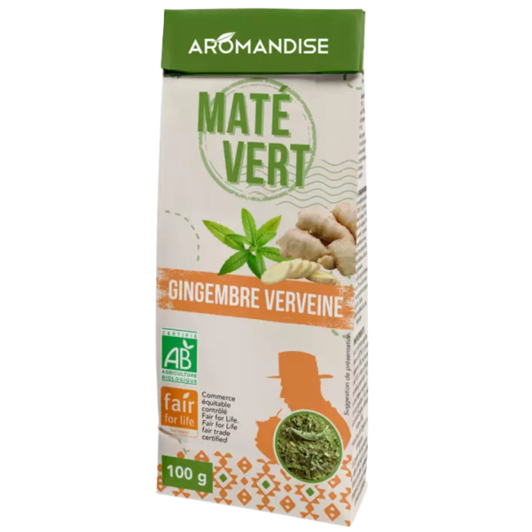 AROMANDISE Wildes grünes Mate Ingwer-Eisenkraut, 100g