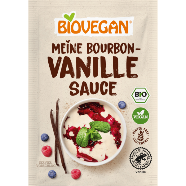 Biovegan Bio Vanille Sauce mit Bourbon-Vanille