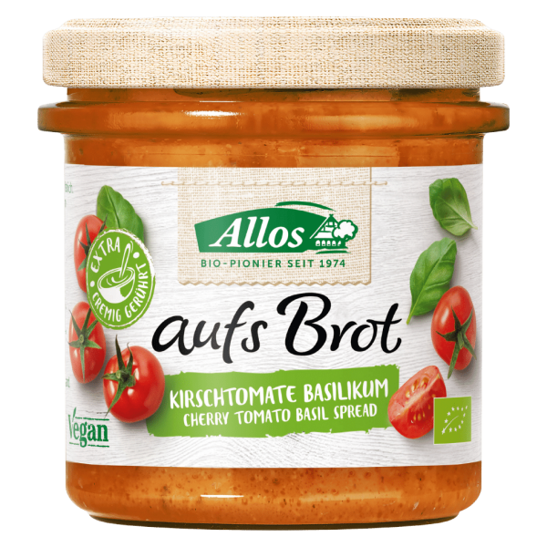 Allos Bio Aufs Brot Kirschtomate Basilikum