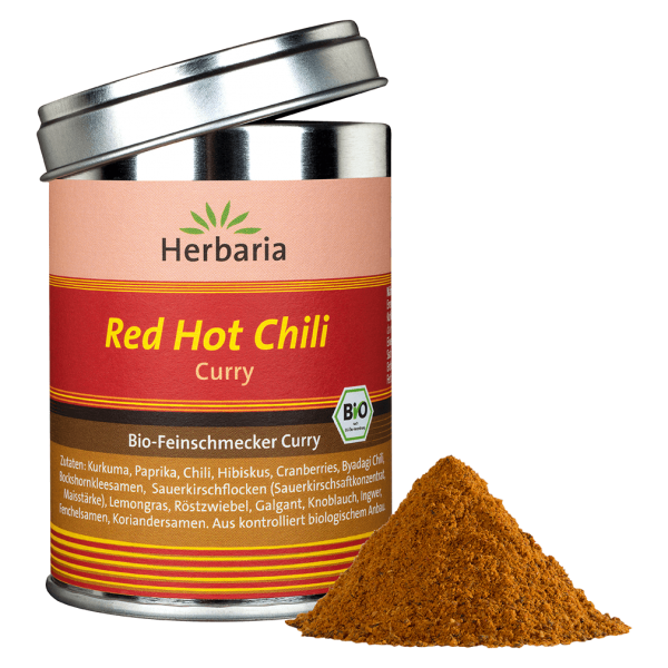 Herbaria Bio Red Hot Chili Curry, 80g