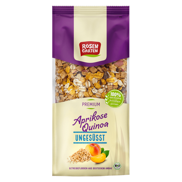 Rosengarten Bio Aprikose Quinoa Müsli